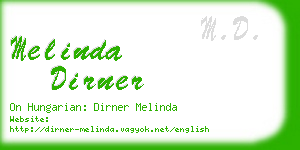 melinda dirner business card